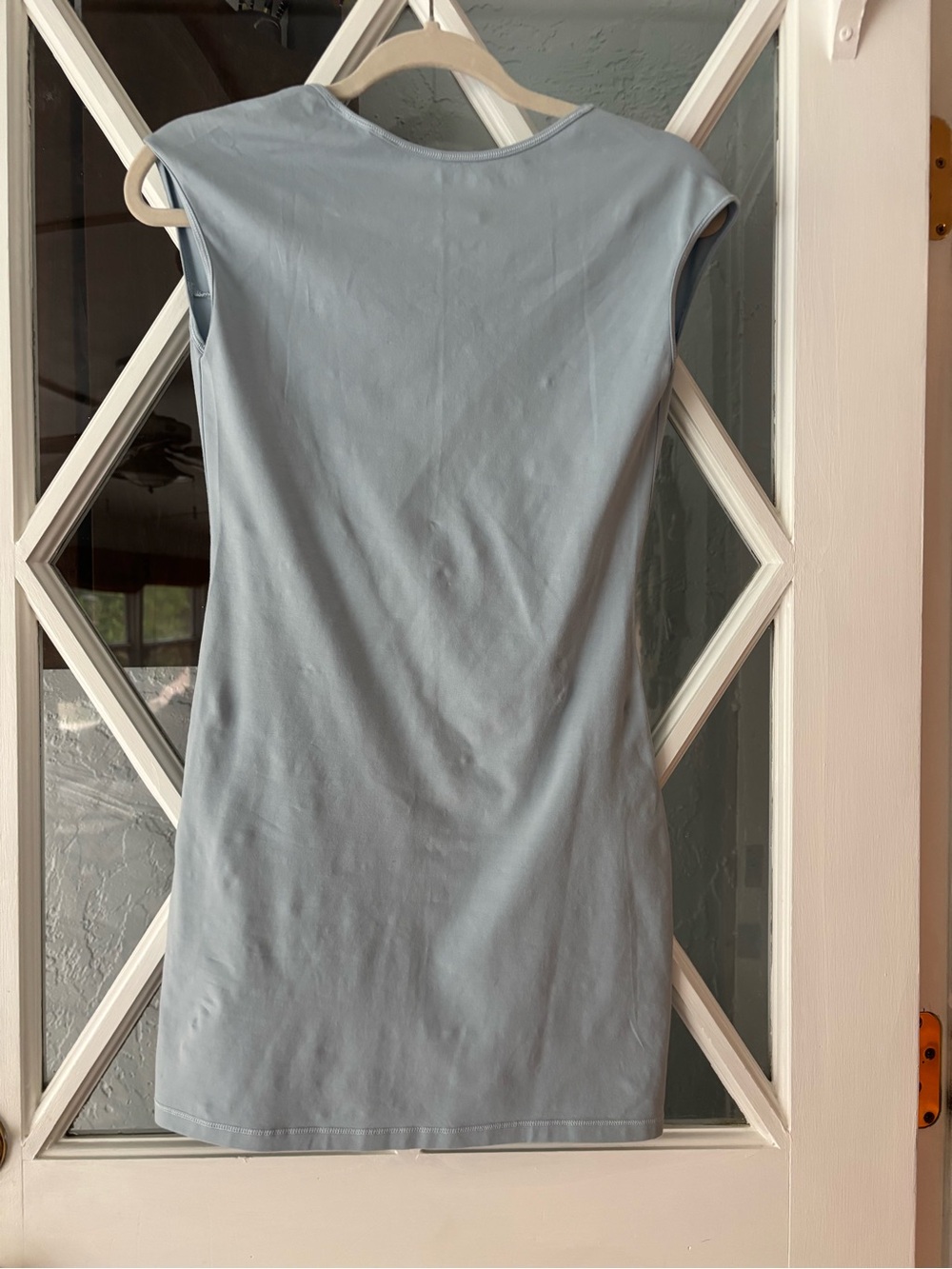 TNA Artizia Light Blue Sleeveless Bodycon Mini Dress - Picture 3 of 5